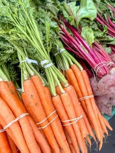 Carrots and Beets at the Home Grown Farmers and Artisans Market