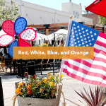 American Flag and Decor in Old Towne Orange