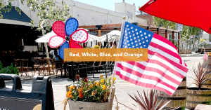 American Flag and Decor in Old Towne Orange