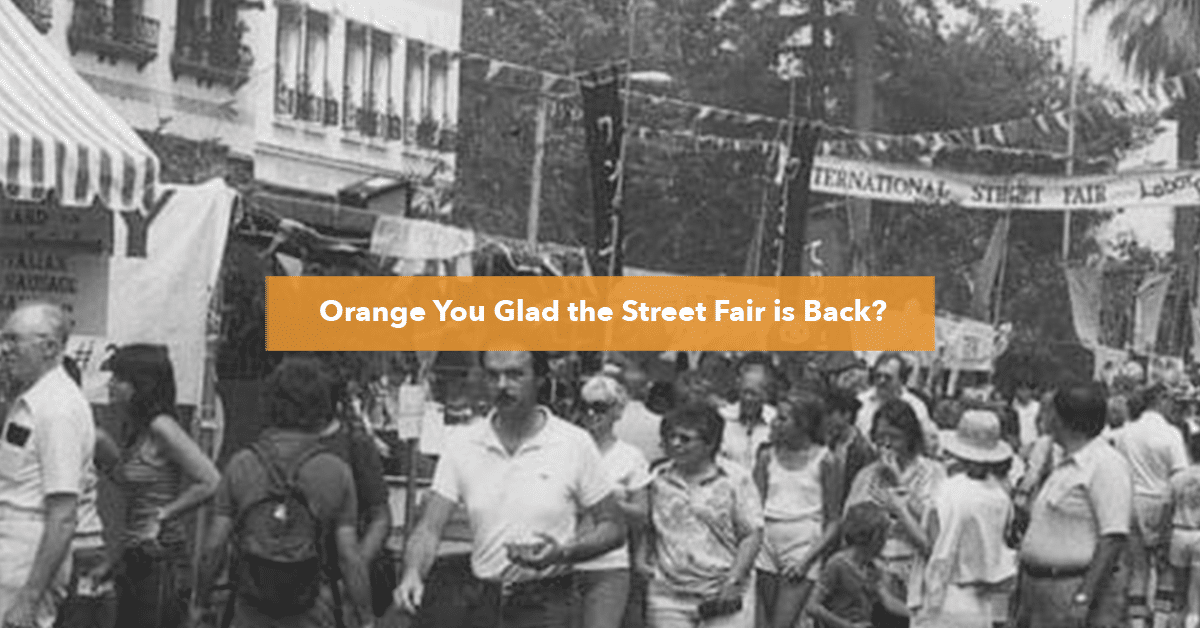 Italian Street at the Orange International Street Fair in 1981