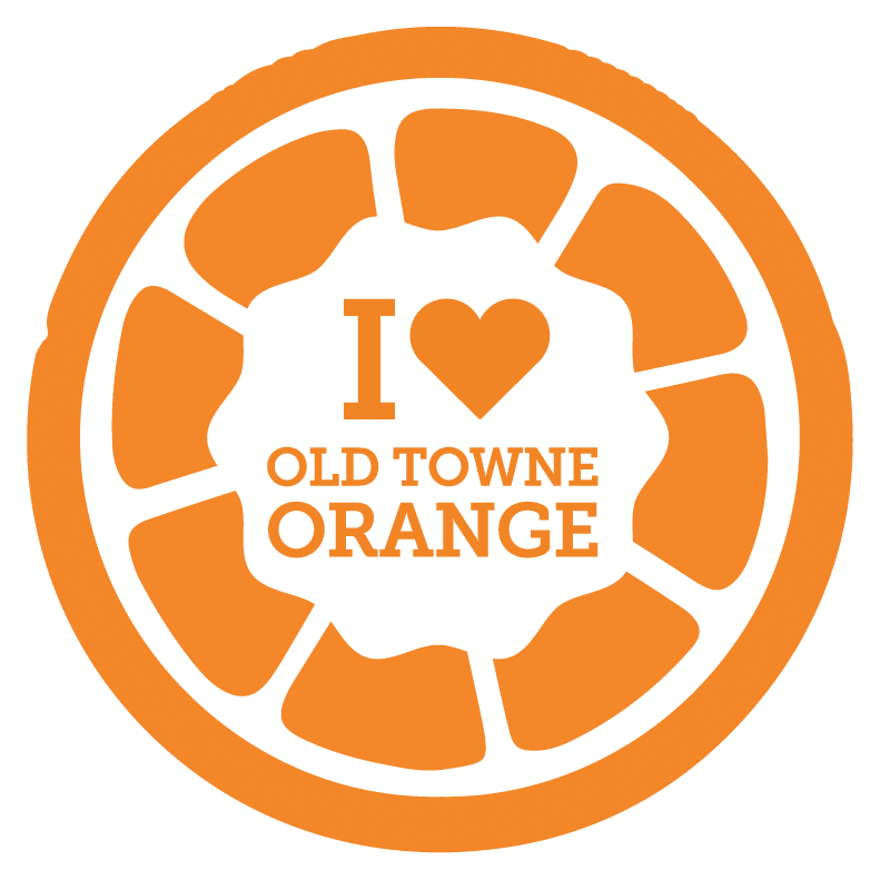 I heart old town orange logo